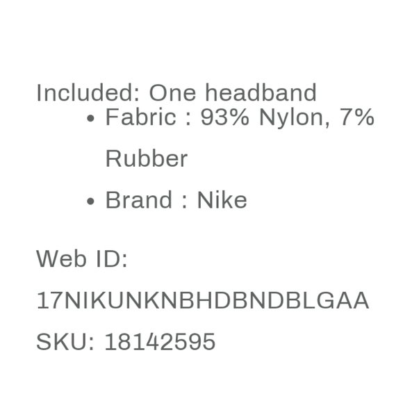 NWT Men's Nike NBA Elite Headband - Picture 9 of 9